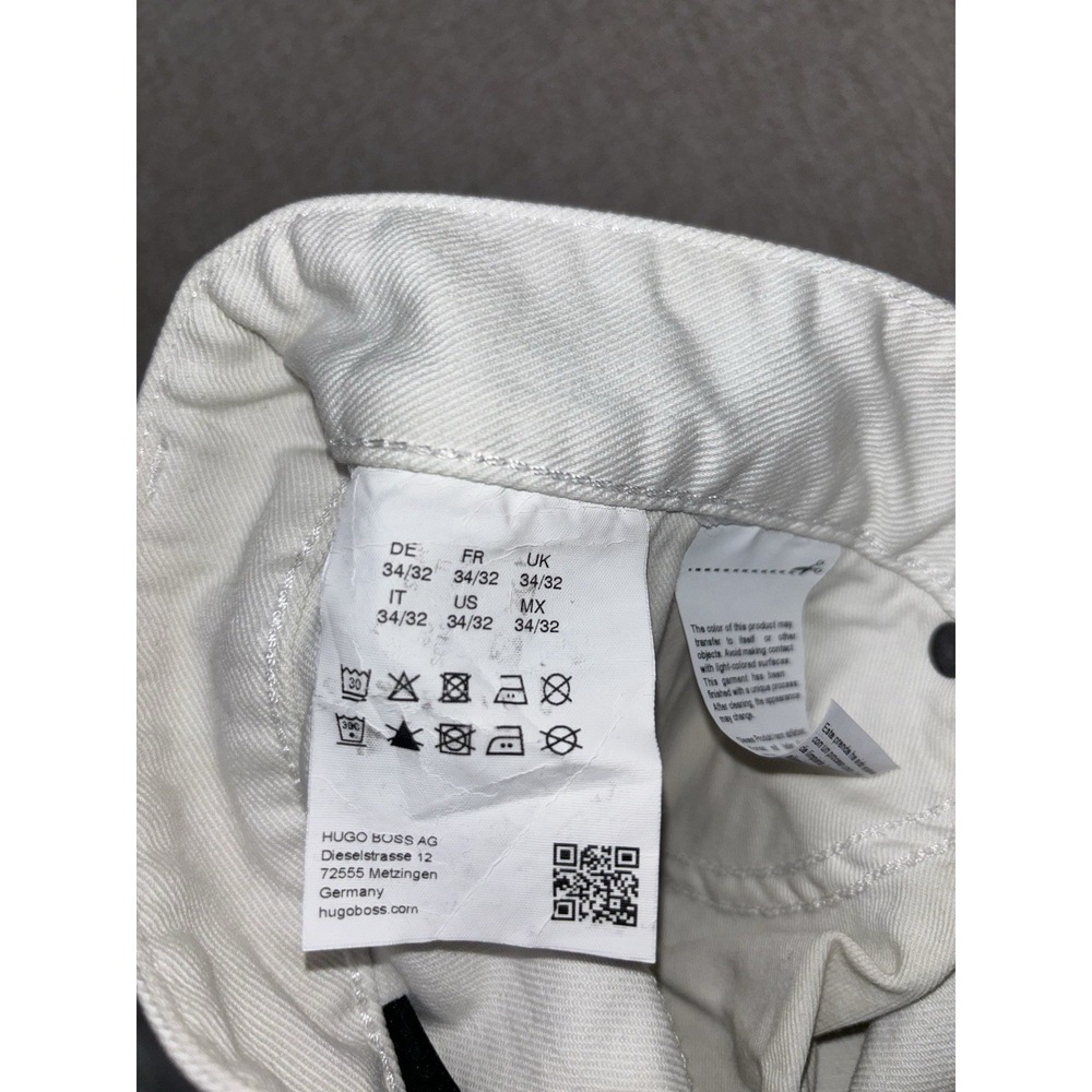 Hugo Boss Mens White Jeans Size 36 - Picture 3 of 13